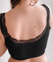 Cargar imagen en el visor de la galería, Bralette Letizia Negro
